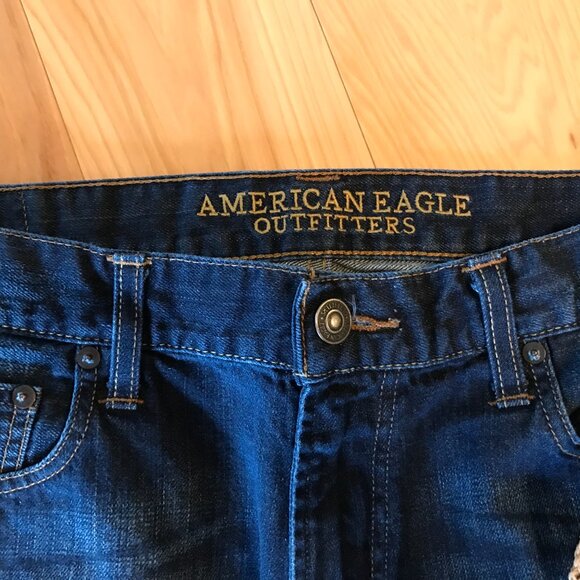 Men’s Patchwork Jeans, 36x32: Upcycled Distressed Denim on Denim, Casual Pants - Picture 3 of 11